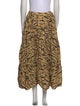 Rejina Pyo Animal Print Midi Length Skirt