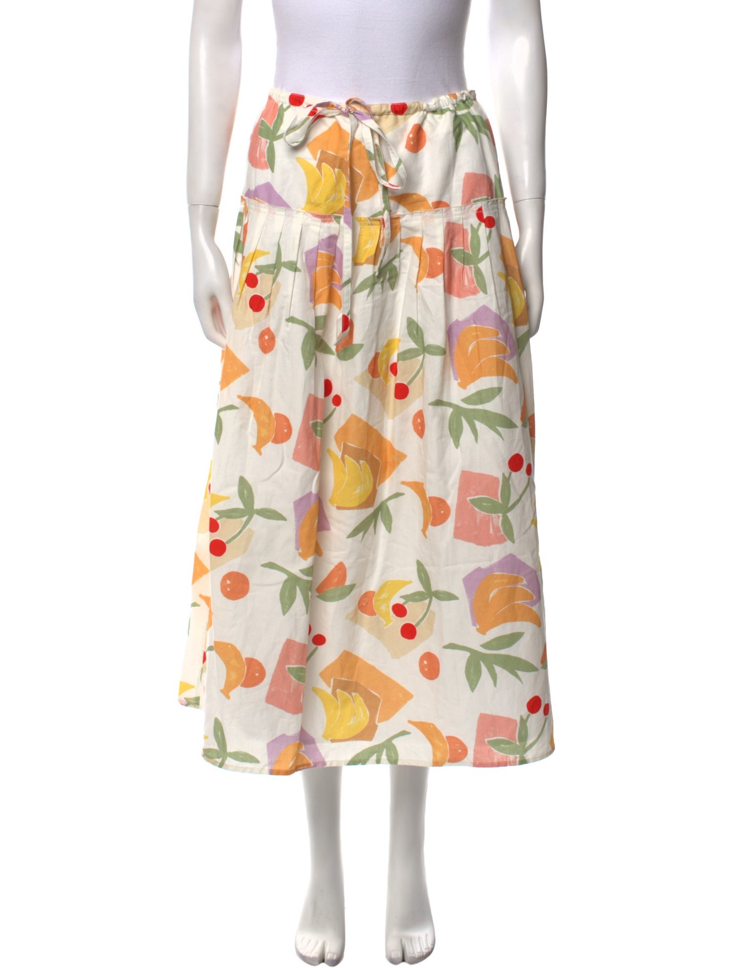 Rejina Pyo Printed Midi Length Skirt