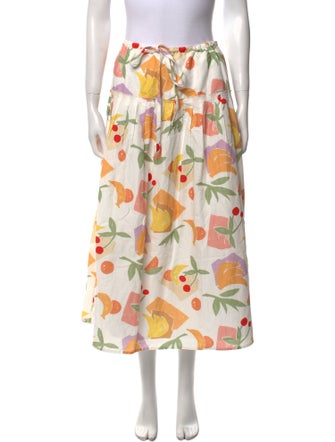 Rejina Pyo Printed Midi Length Skirt