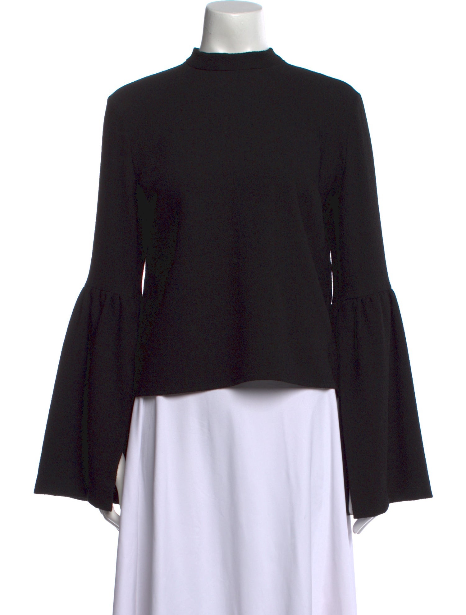 Rejina Pyo Mock Neck Long Sleeve Blouse