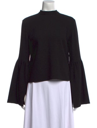 Rejina Pyo Mock Neck Long Sleeve Blouse