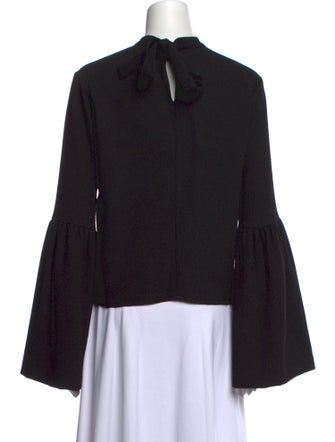 Rejina Pyo Mock Neck Long Sleeve Blouse