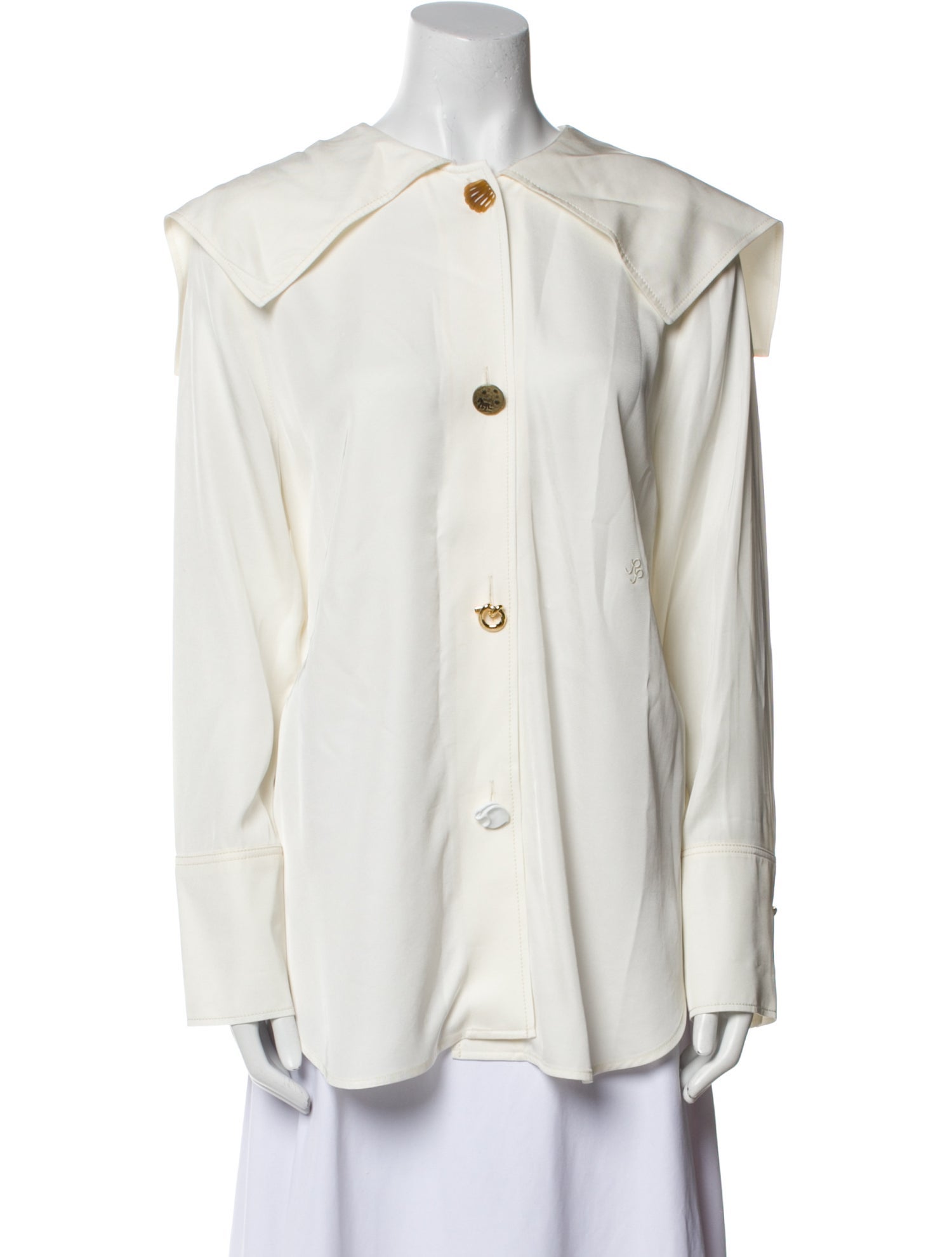 Rejina Pyo Long Sleeve Button-Up Top