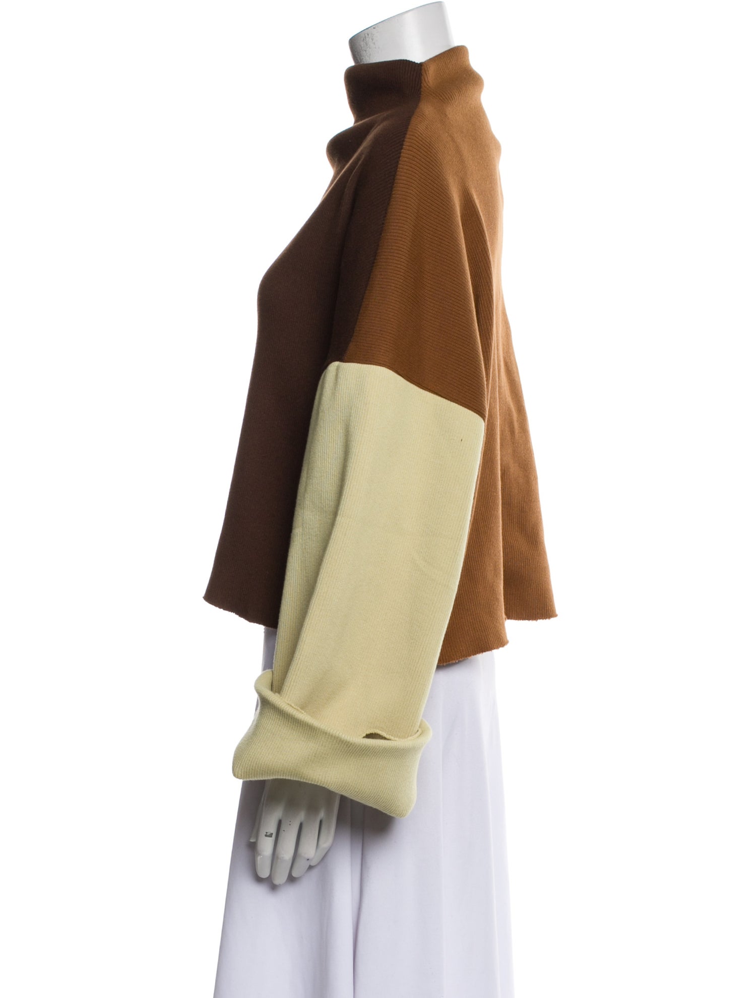 Rejina Pyo Mock Neck Long Sleeve Sweatshirt