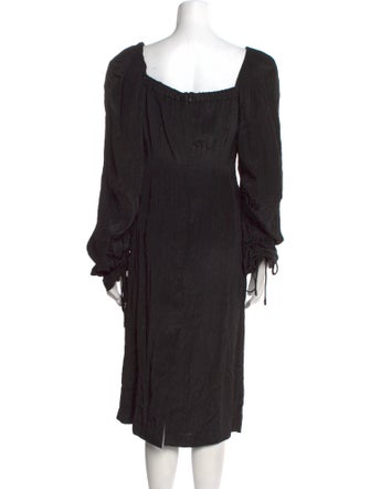 Rejina Pyo Square Neckline Midi Length Dress