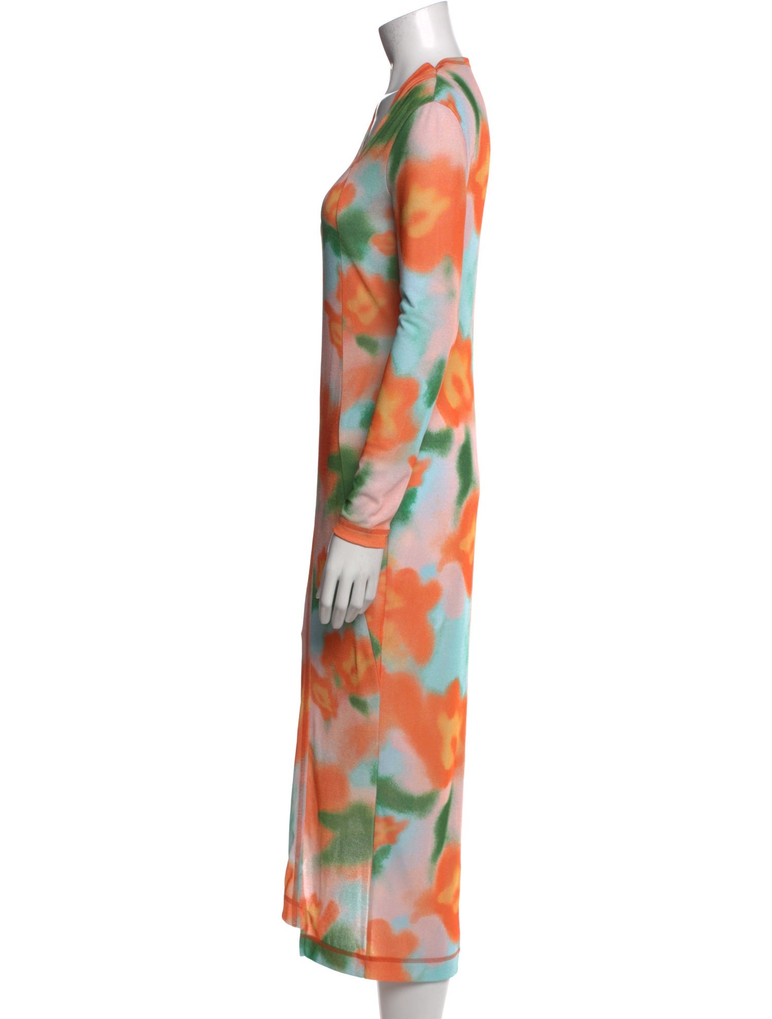 Rejina Pyo Tie-Dye Print Midi Length Dress