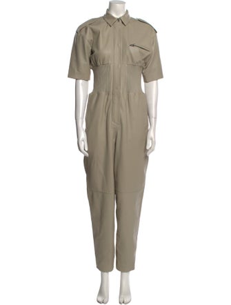 REMAIN Birger Christensen Lamb Leather Jumpsuit