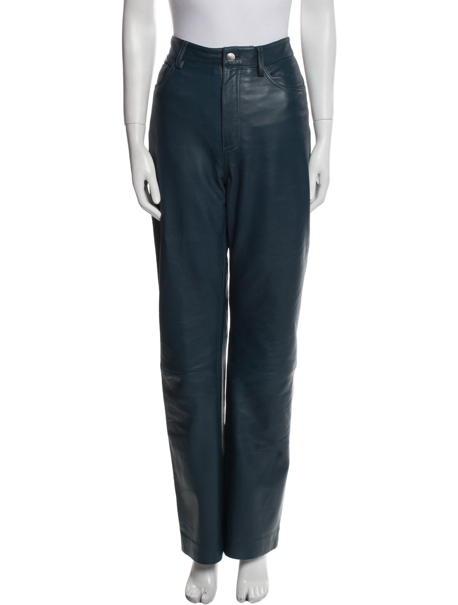REMAIN Birger Christensen Leather Straight Leg Pants