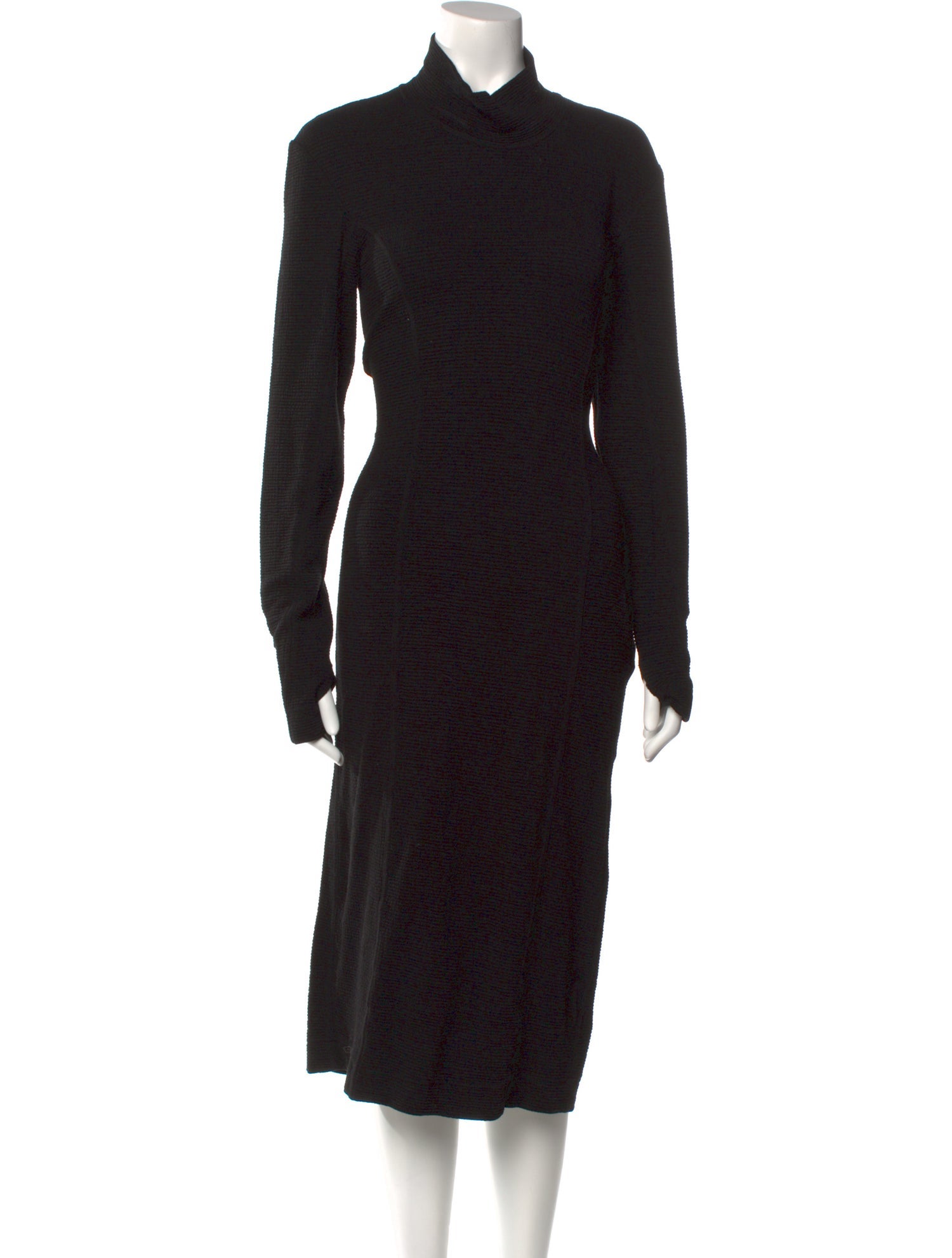 REMAIN Birger Christensen Turtleneck Midi Length Dress