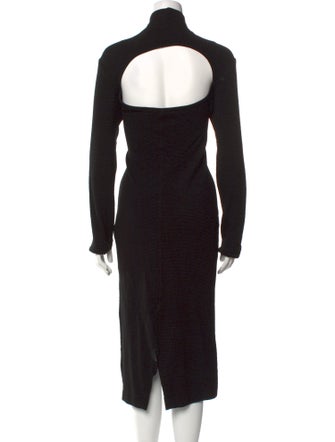 REMAIN Birger Christensen Turtleneck Midi Length Dress