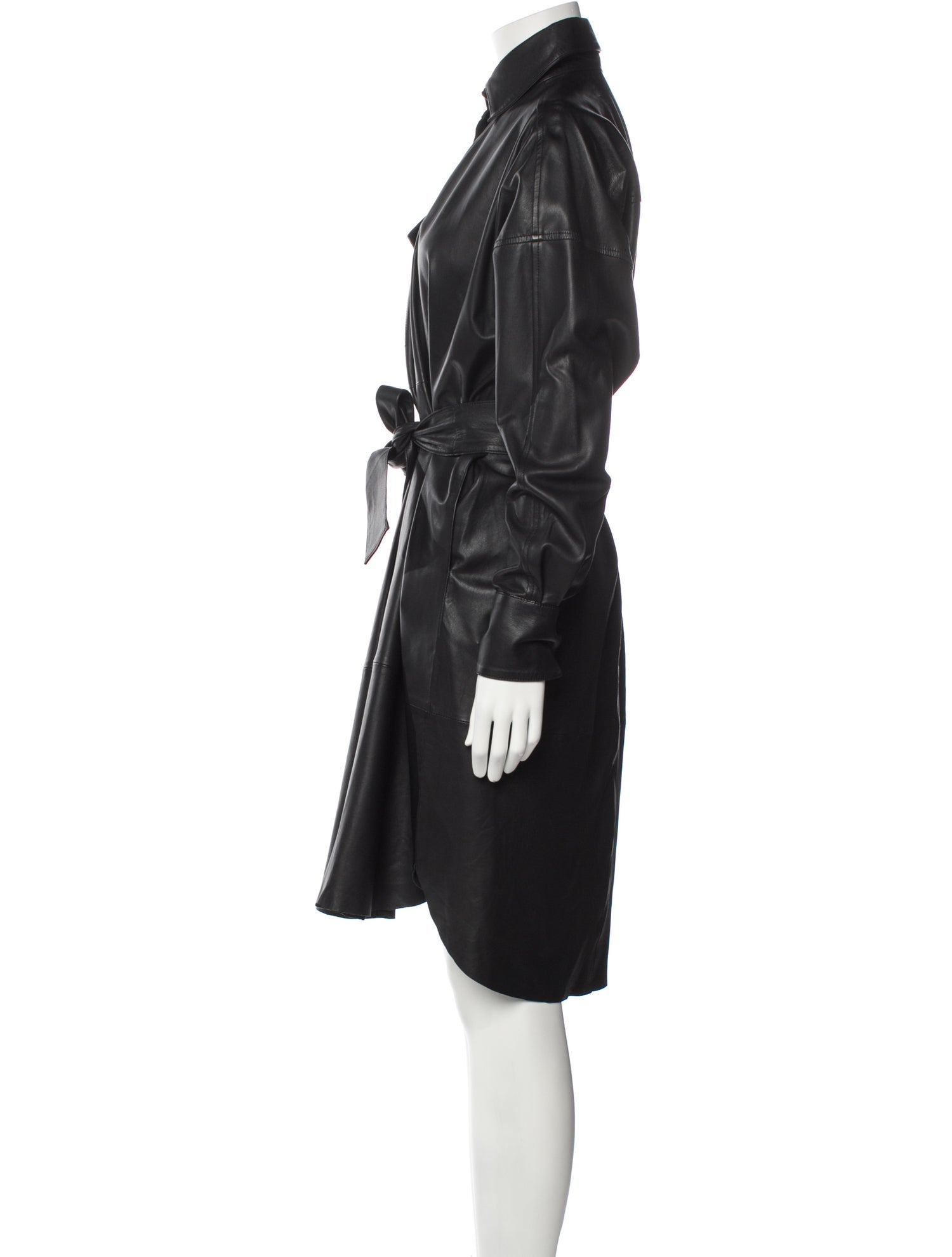 REMAIN Birger Christensen Leather Trench Coat