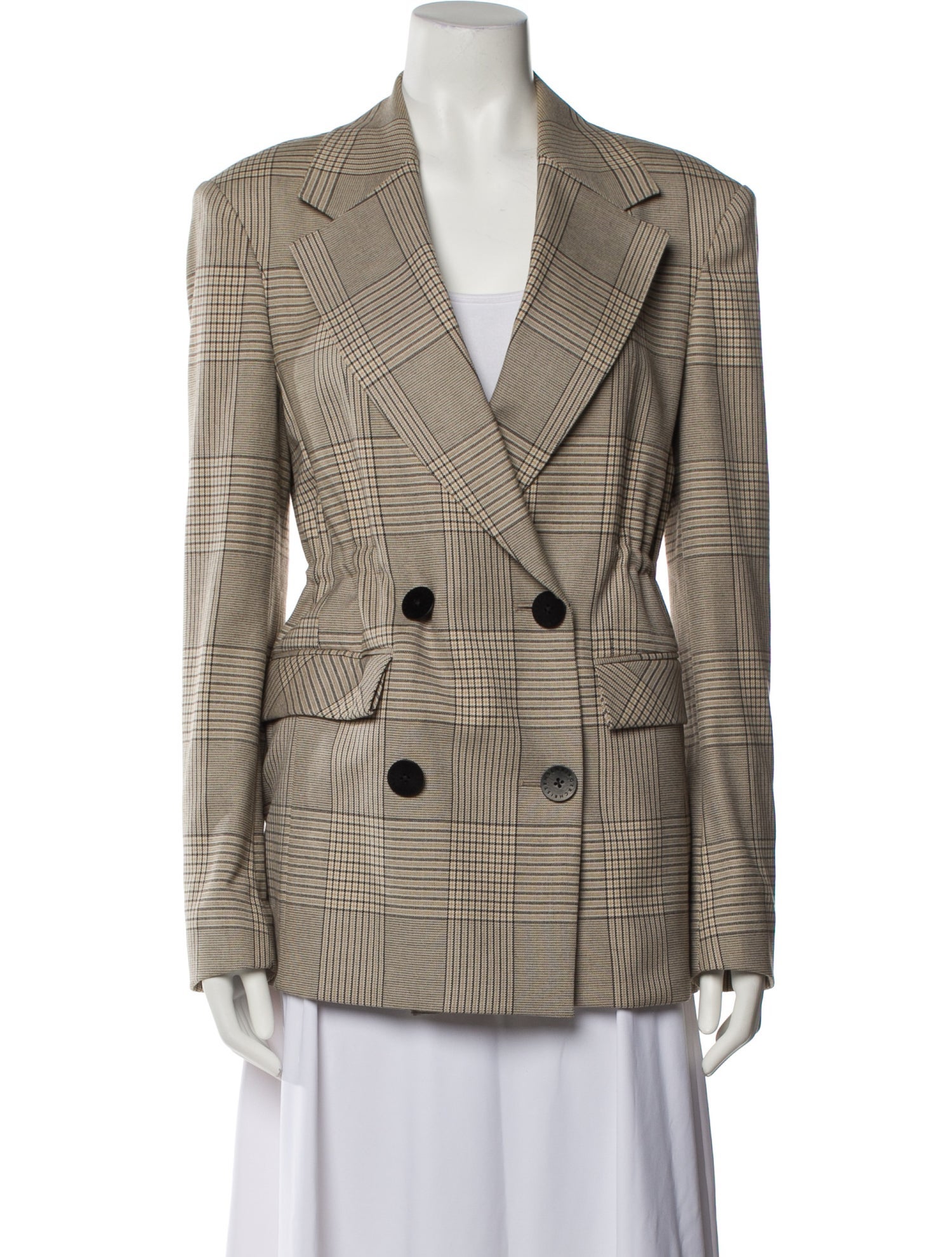 REMAIN Birger Christensen Plaid Print Blazer