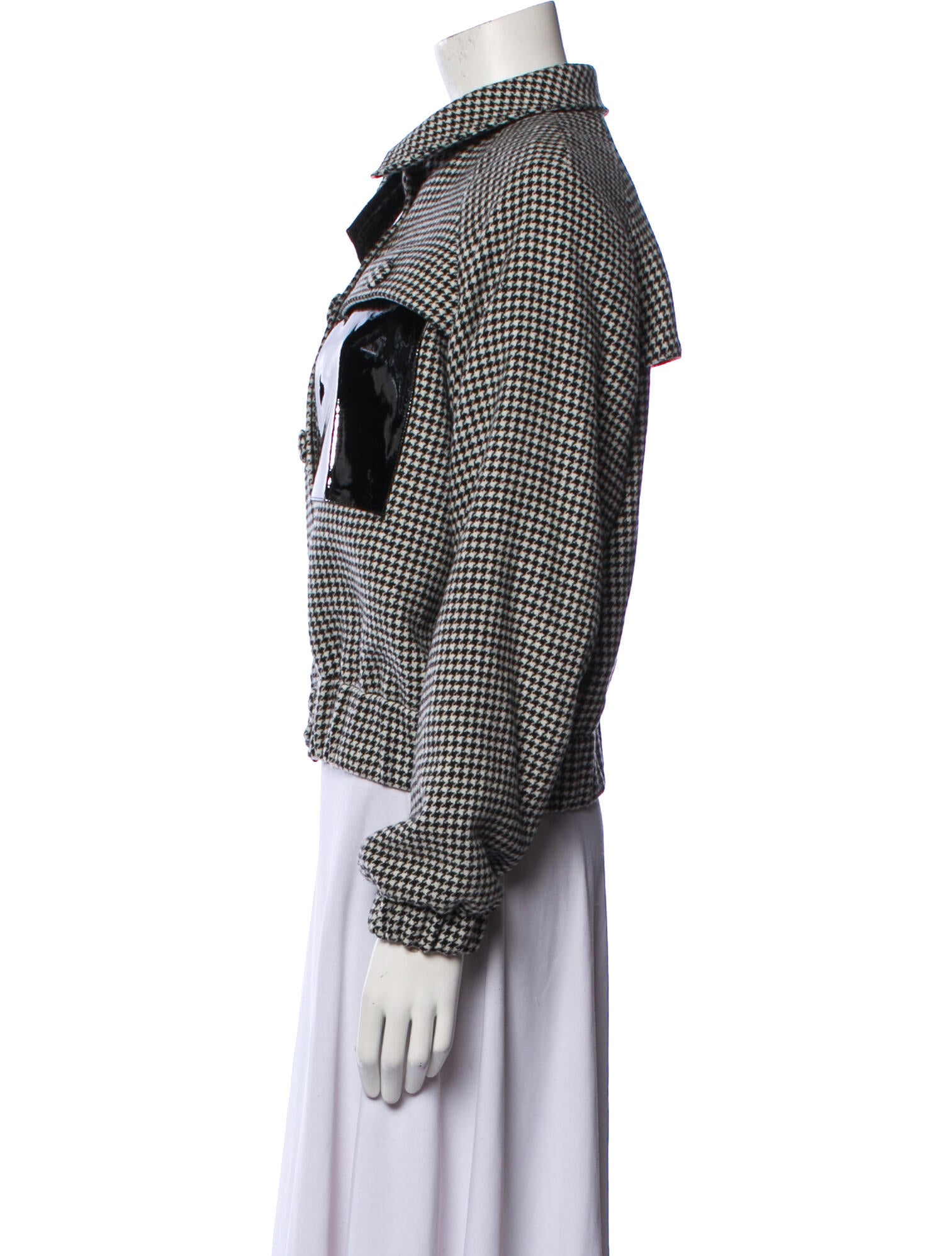 REMAIN Birger Christensen Wool Houndstooth Print Jacket w/ Tags