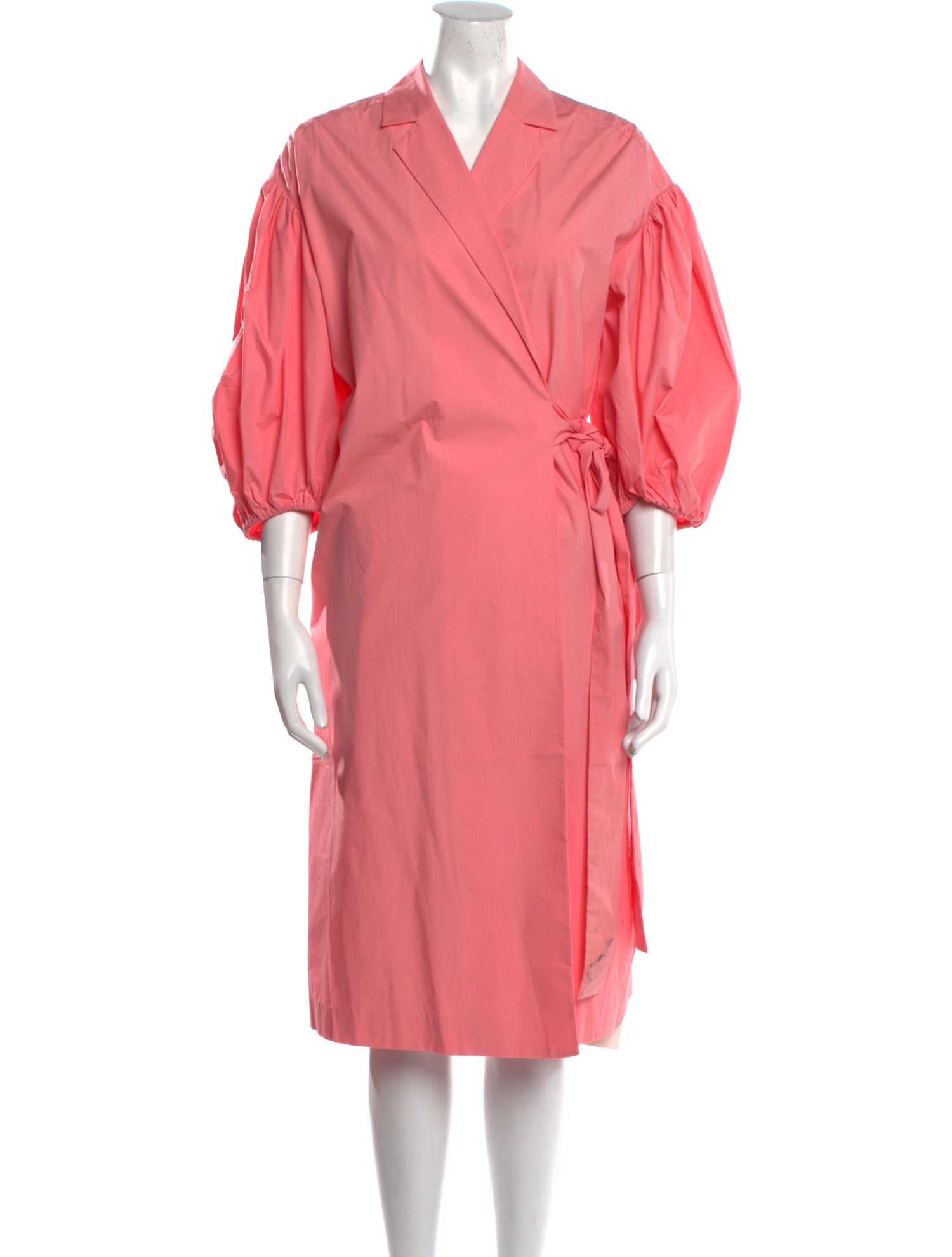 REMAIN Birger Christensen V-Neck Midi Length Dress