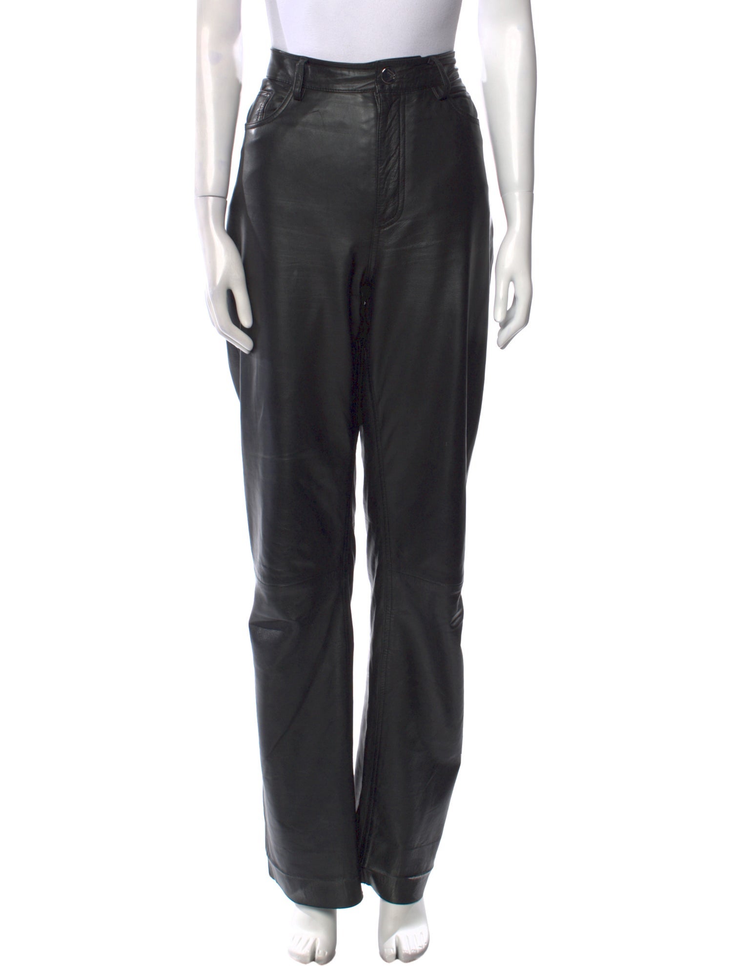 REMAIN Birger Christensen Leather Straight Leg Pants