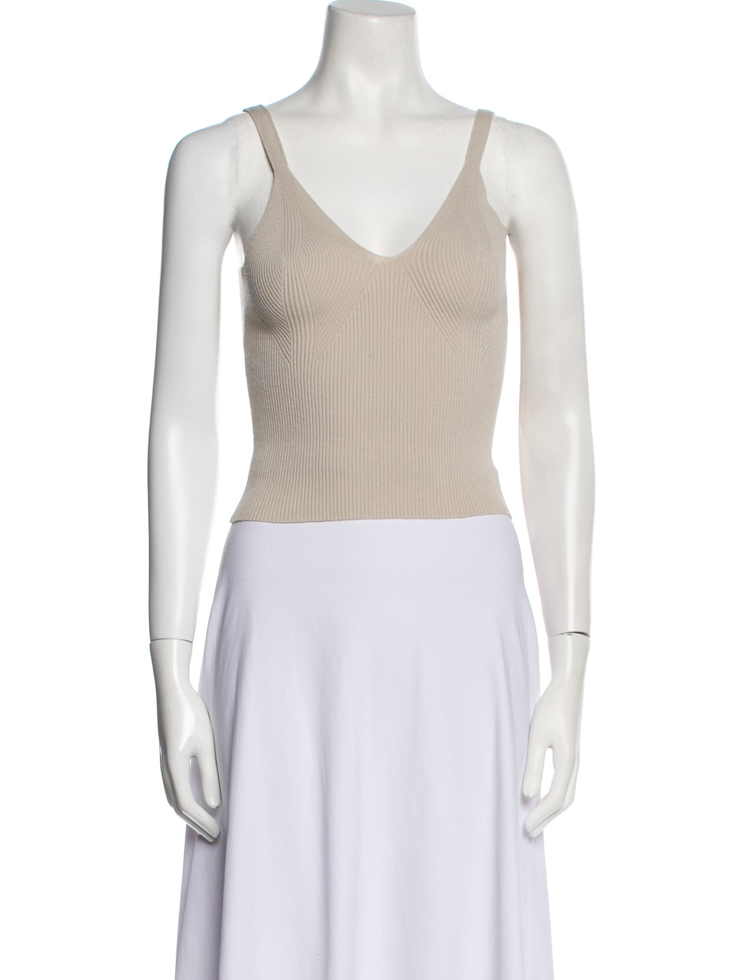 REMAIN Birger Christensen V-Neck Sleeveless Crop Top