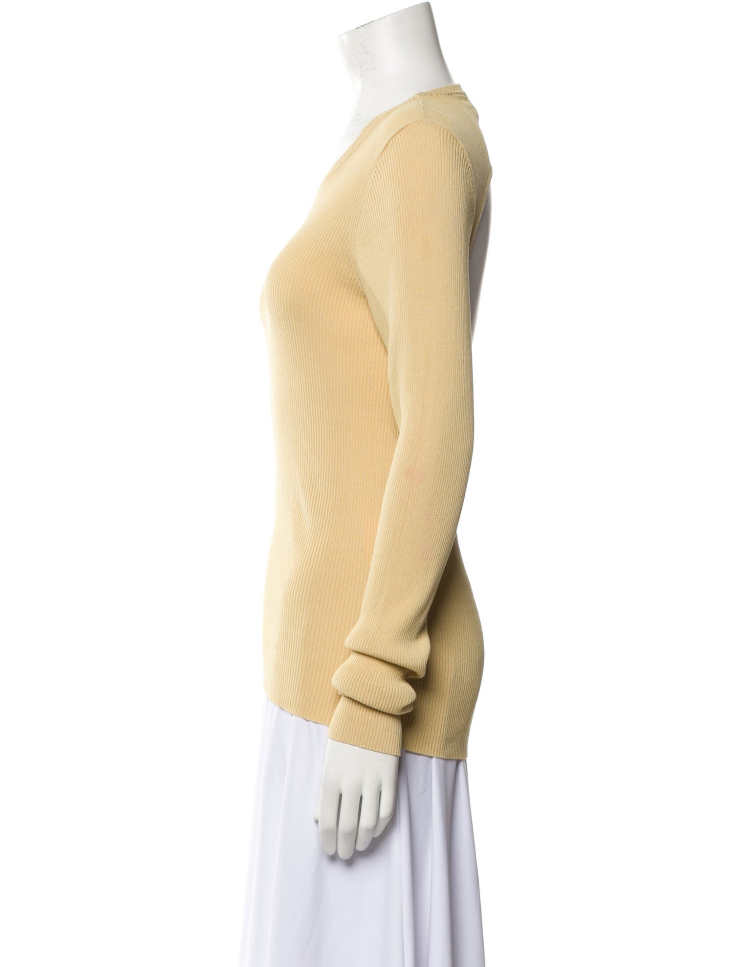 REMAIN Birger Christensen Scoop Neck Long Sleeve Top