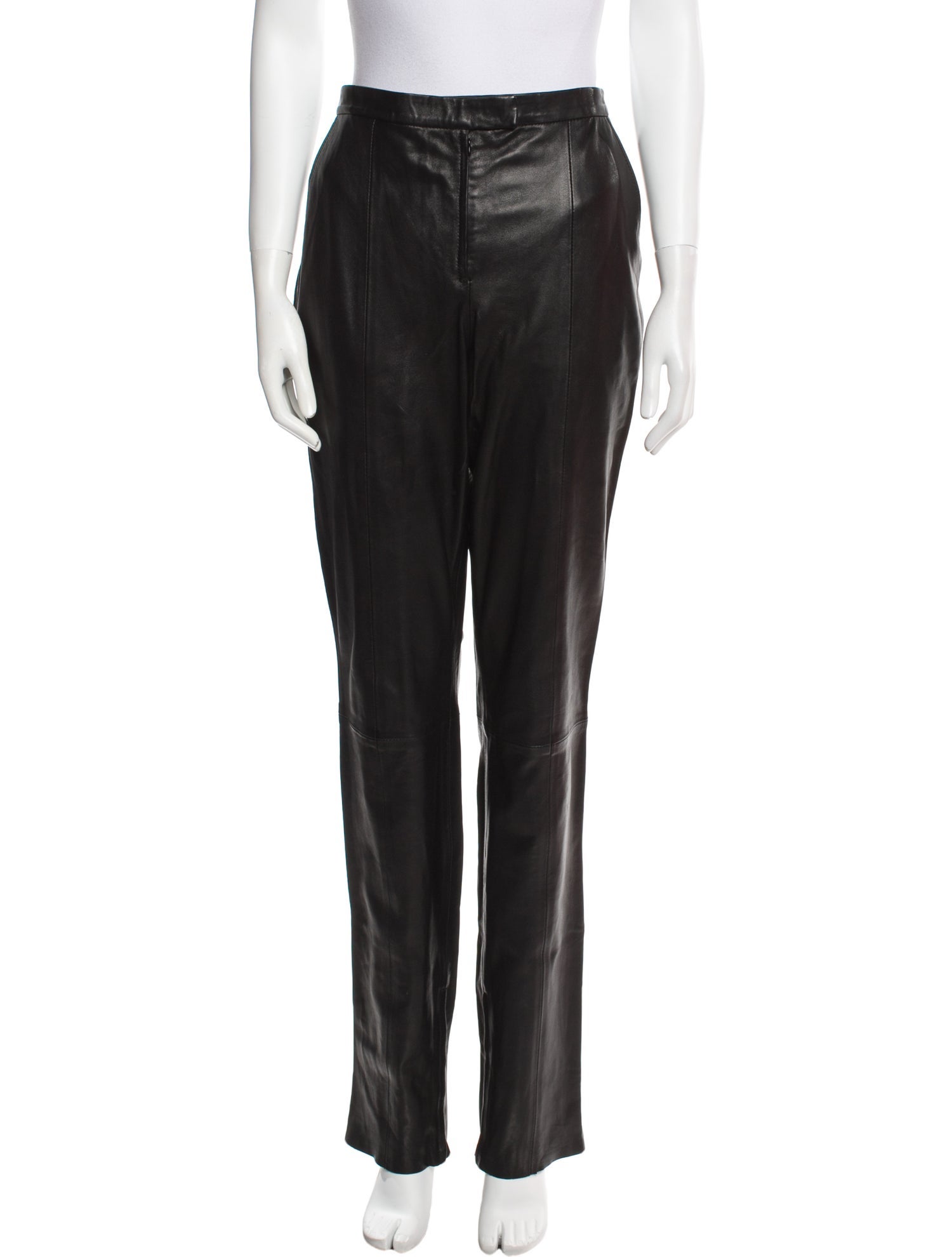 REMAIN Birger Christensen Leather Straight Leg Pants
