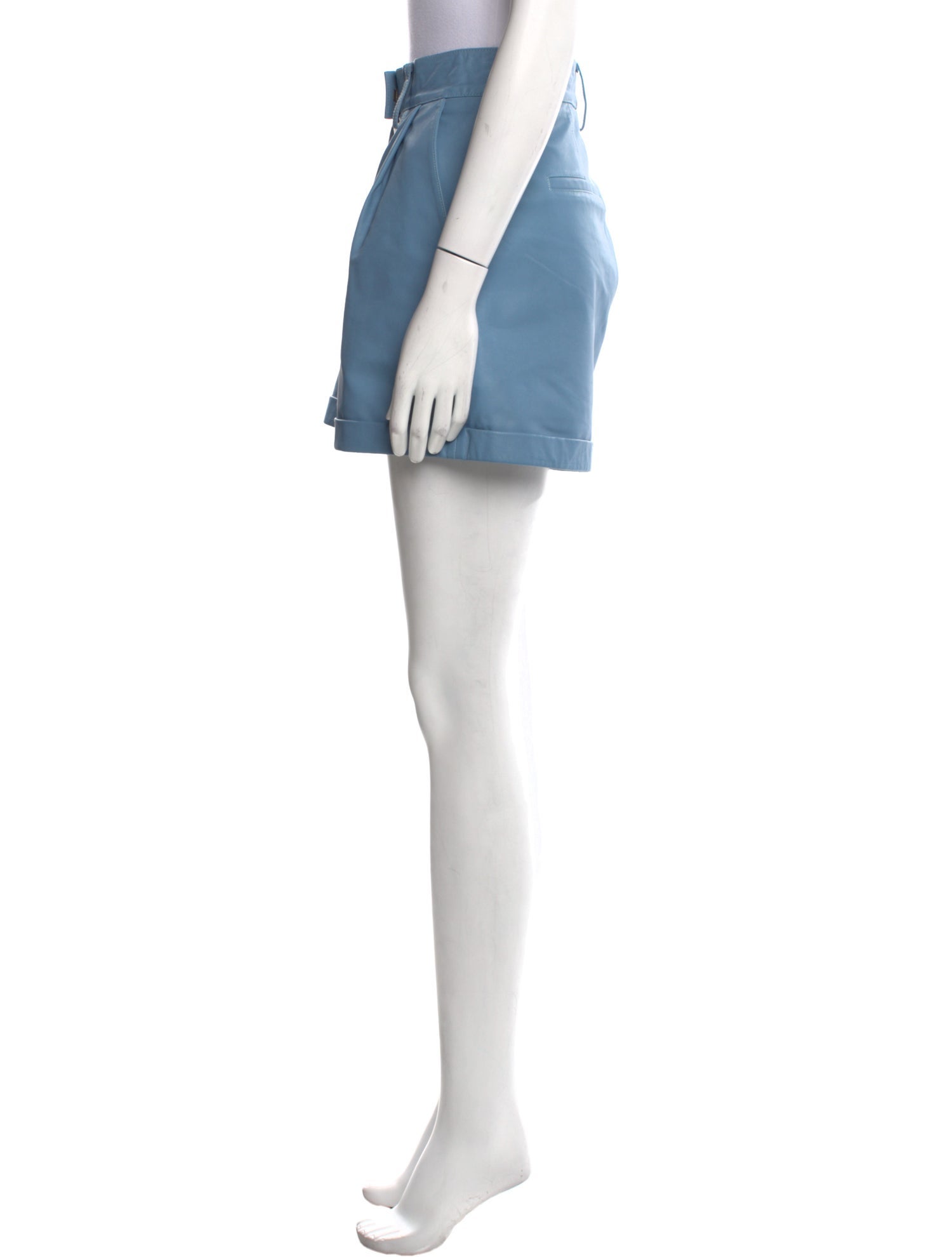 REMAIN Birger Christensen Leather Mini Shorts