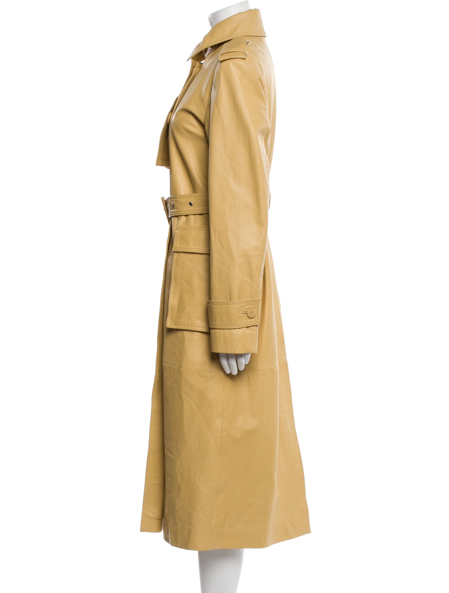 REMAIN Birger Christensen Leather Trench Coat