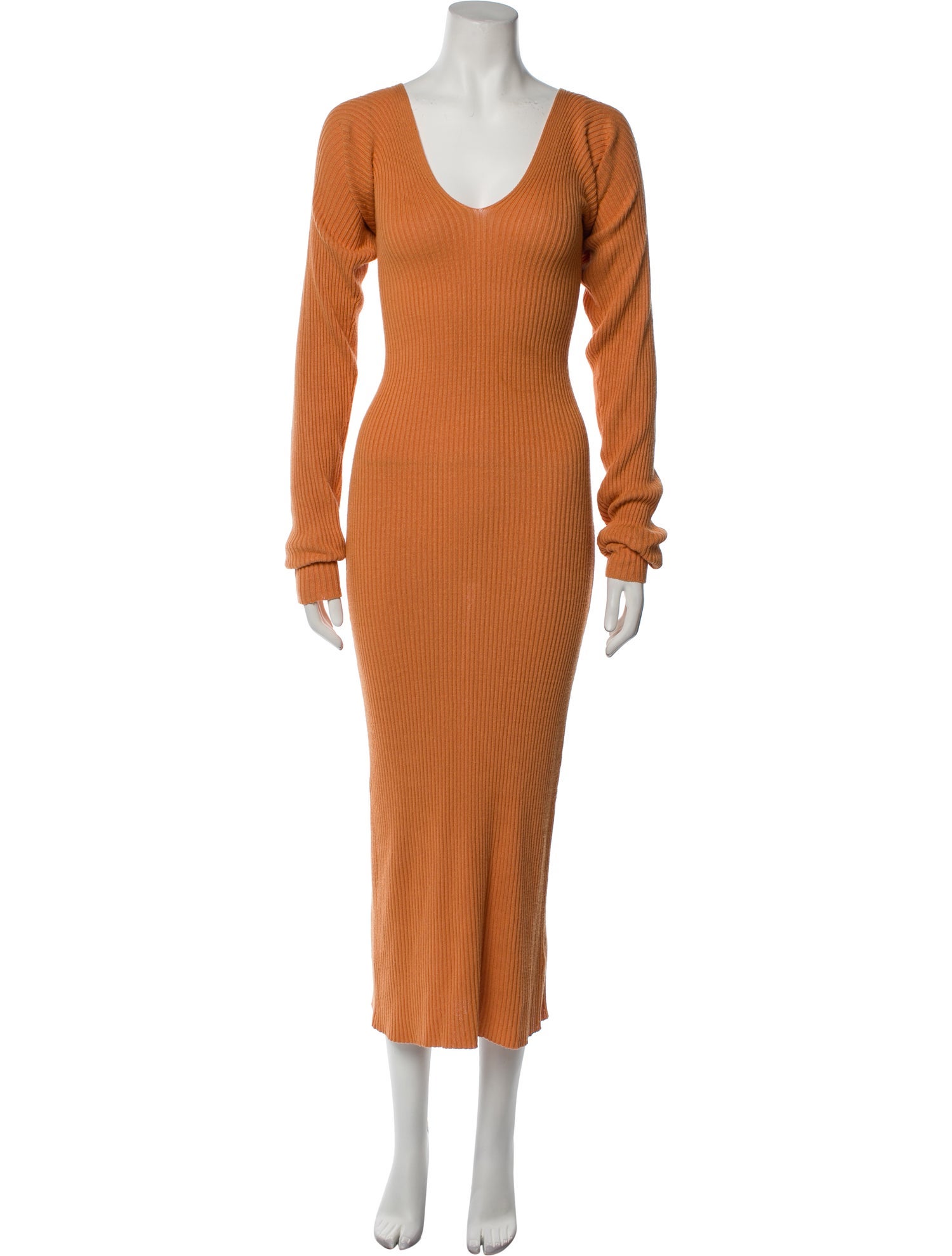 REMAIN Birger Christensen V-Neck Midi Length Dress