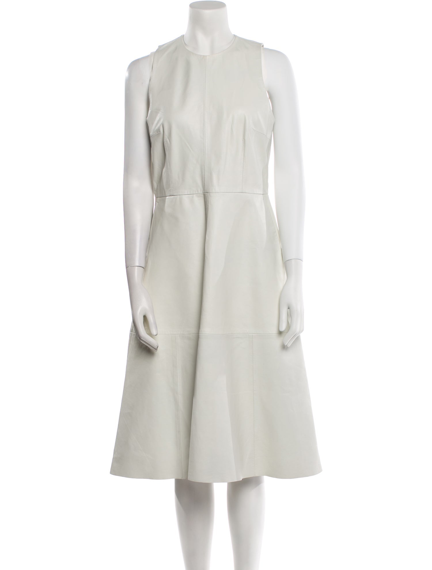 REMAIN Birger Christensen Leather Midi Length Dress