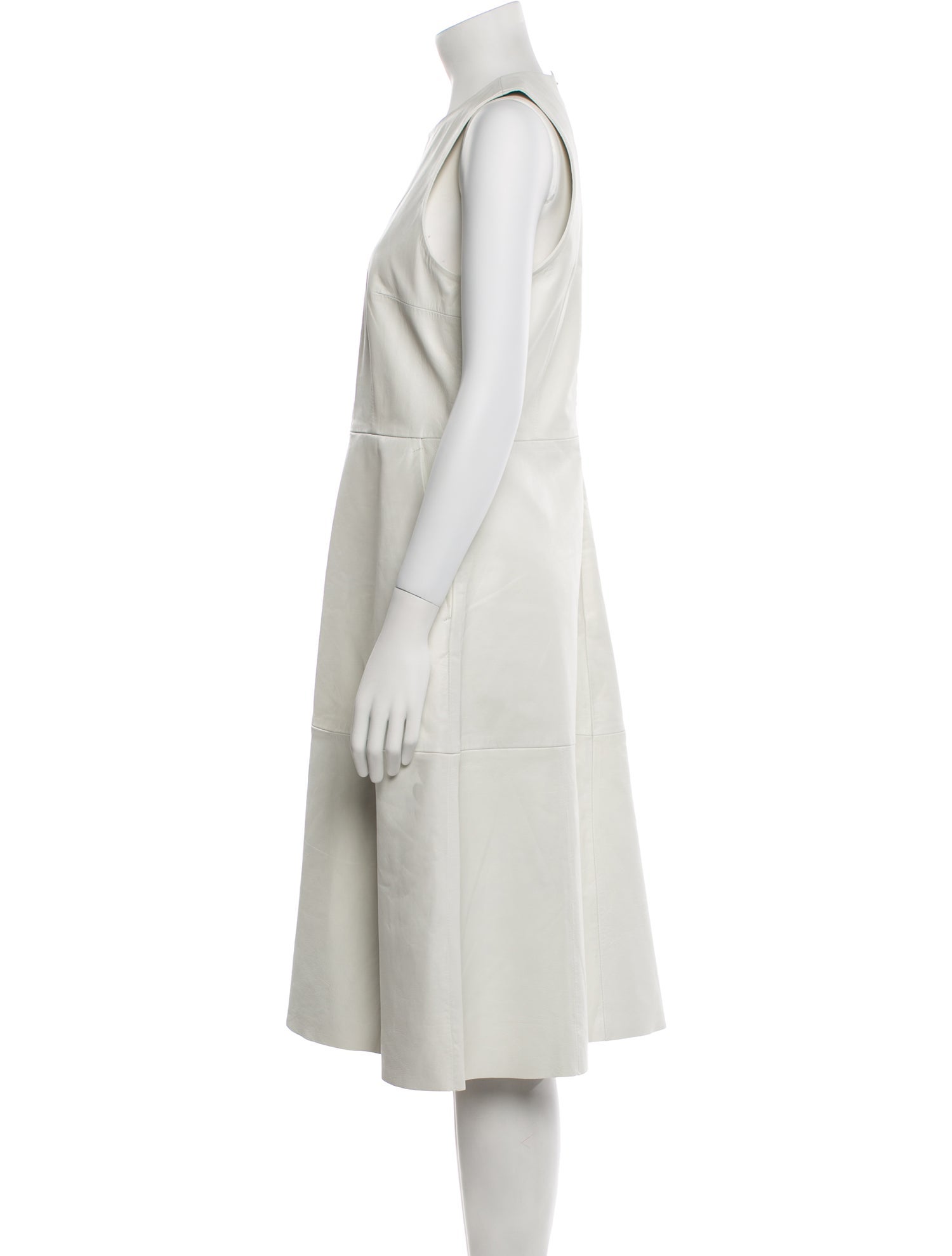 REMAIN Birger Christensen Leather Midi Length Dress