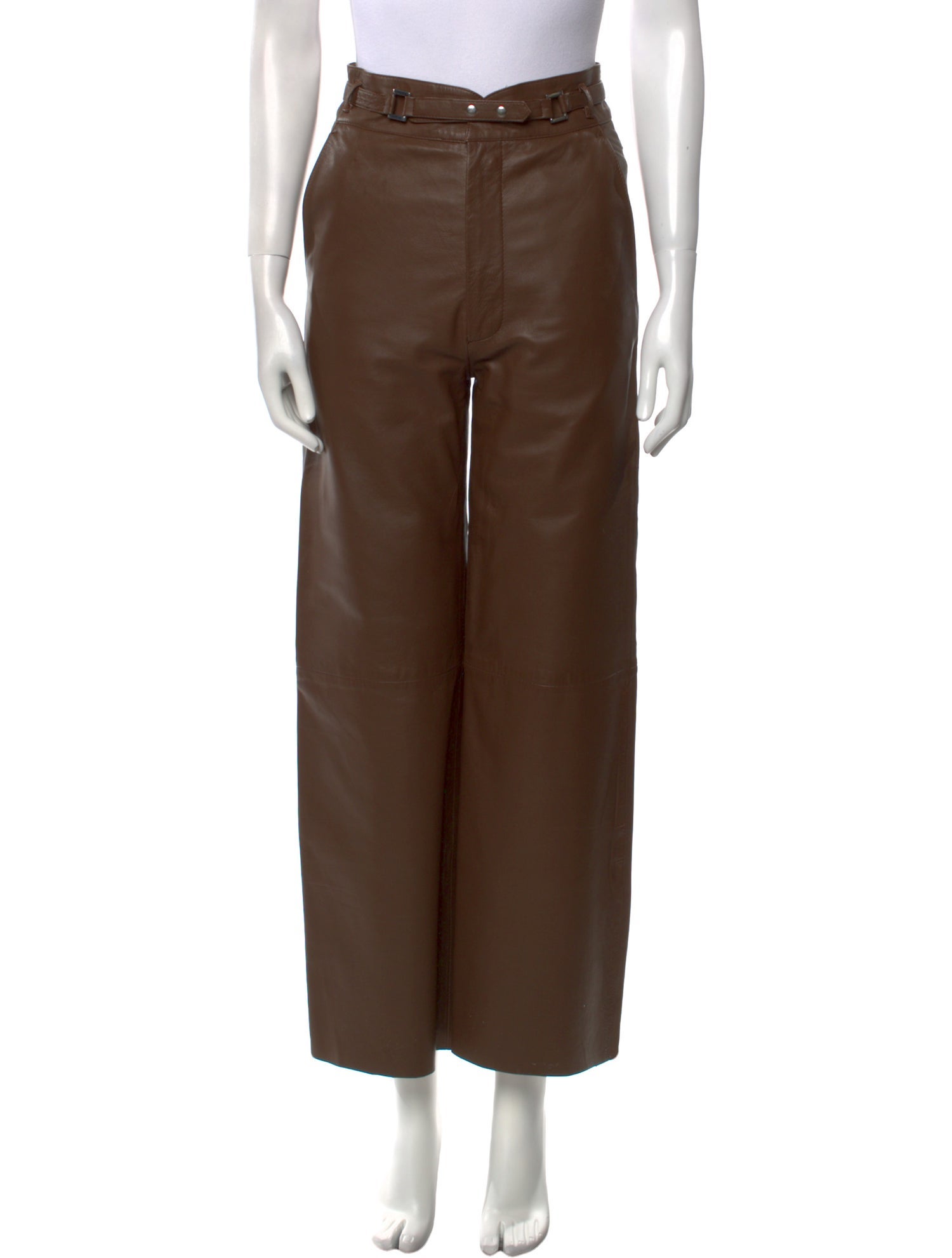 REMAIN Birger Christensen Leather Wide Leg Pants