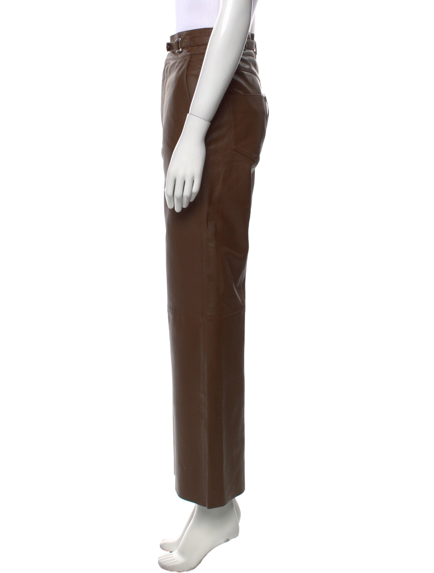 REMAIN Birger Christensen Leather Wide Leg Pants
