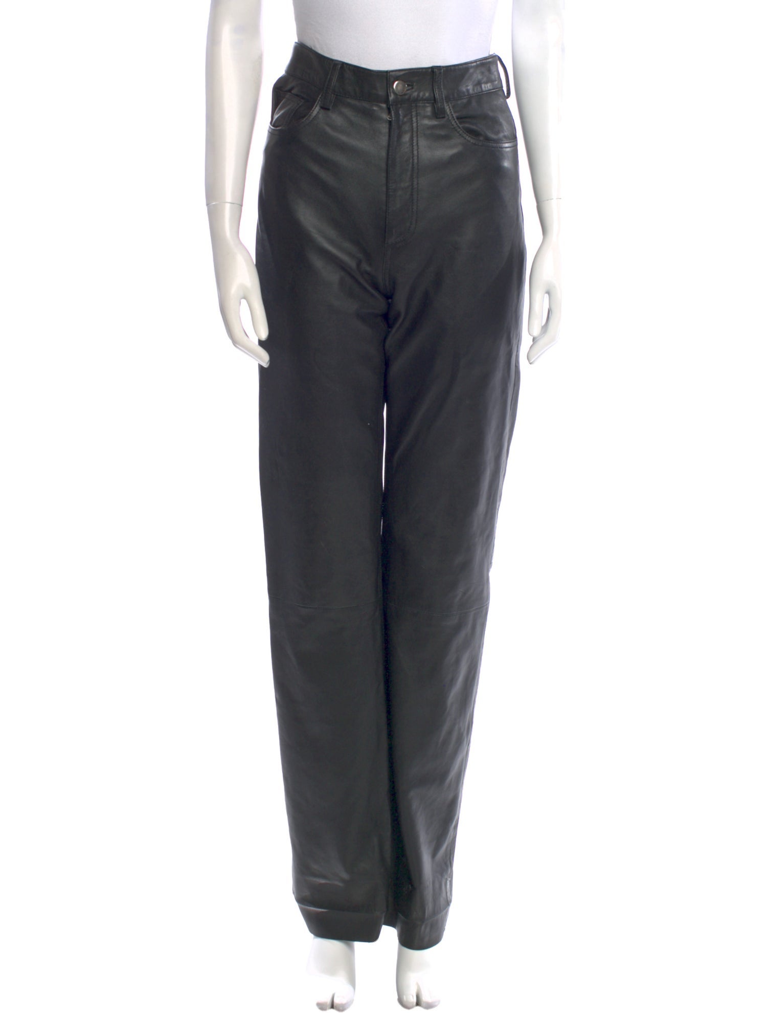 REMAIN Birger Christensen Leather Straight Leg Pants