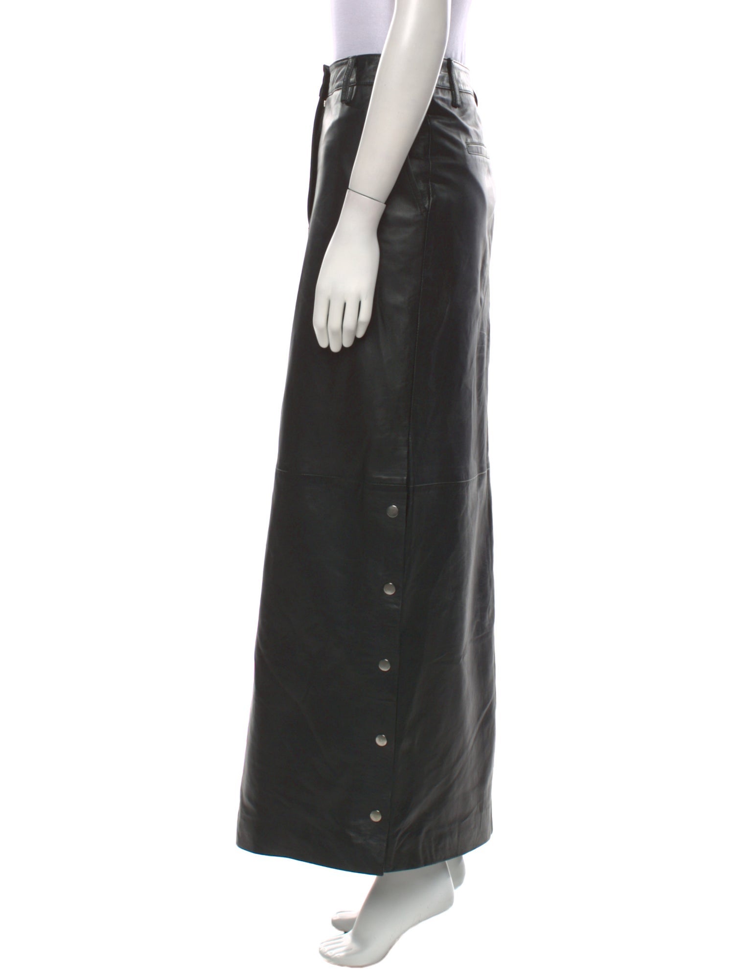 REMAIN Birger Christensen Leather Long Skirt