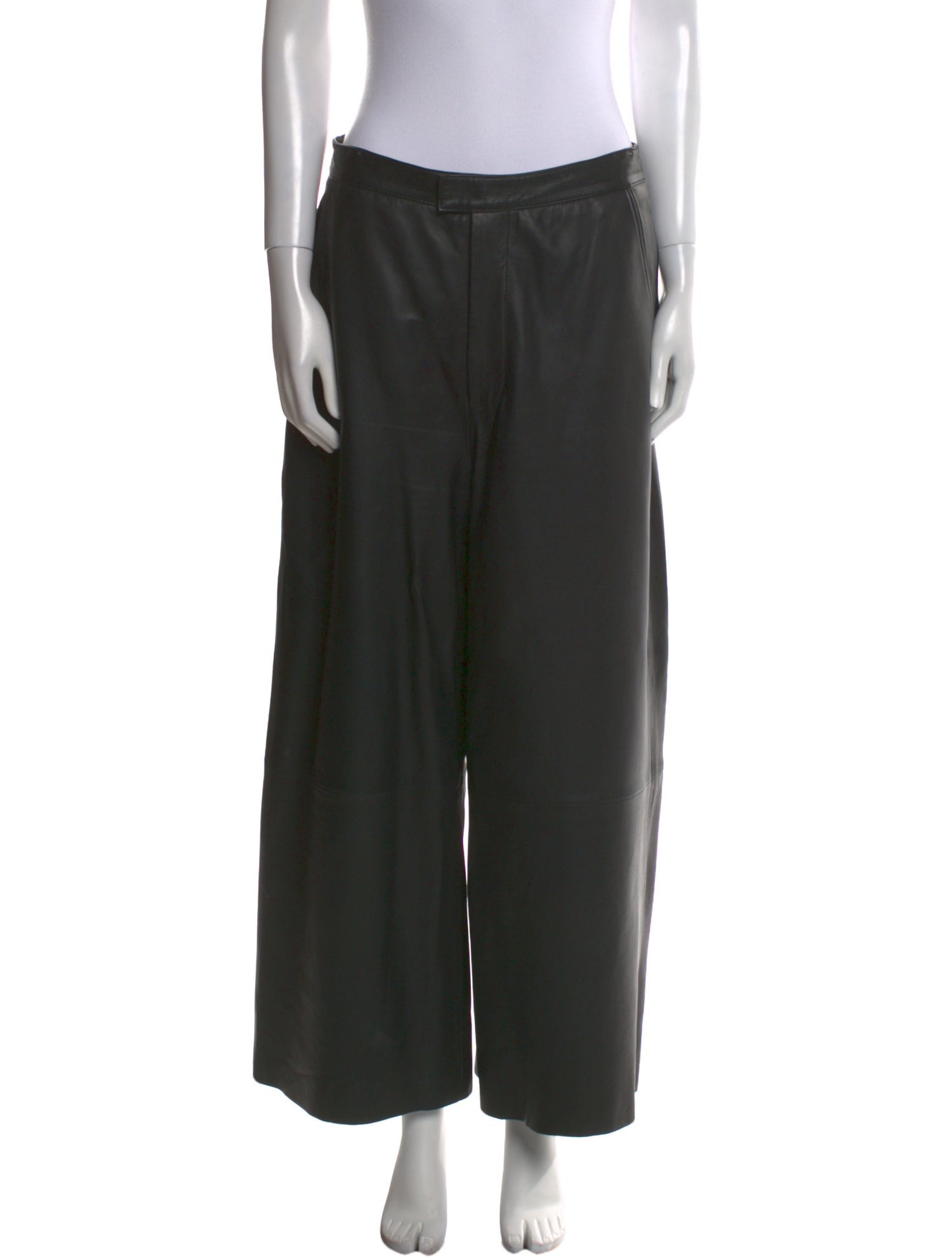 REMAIN Birger Christensen Leather Wide Leg Pants