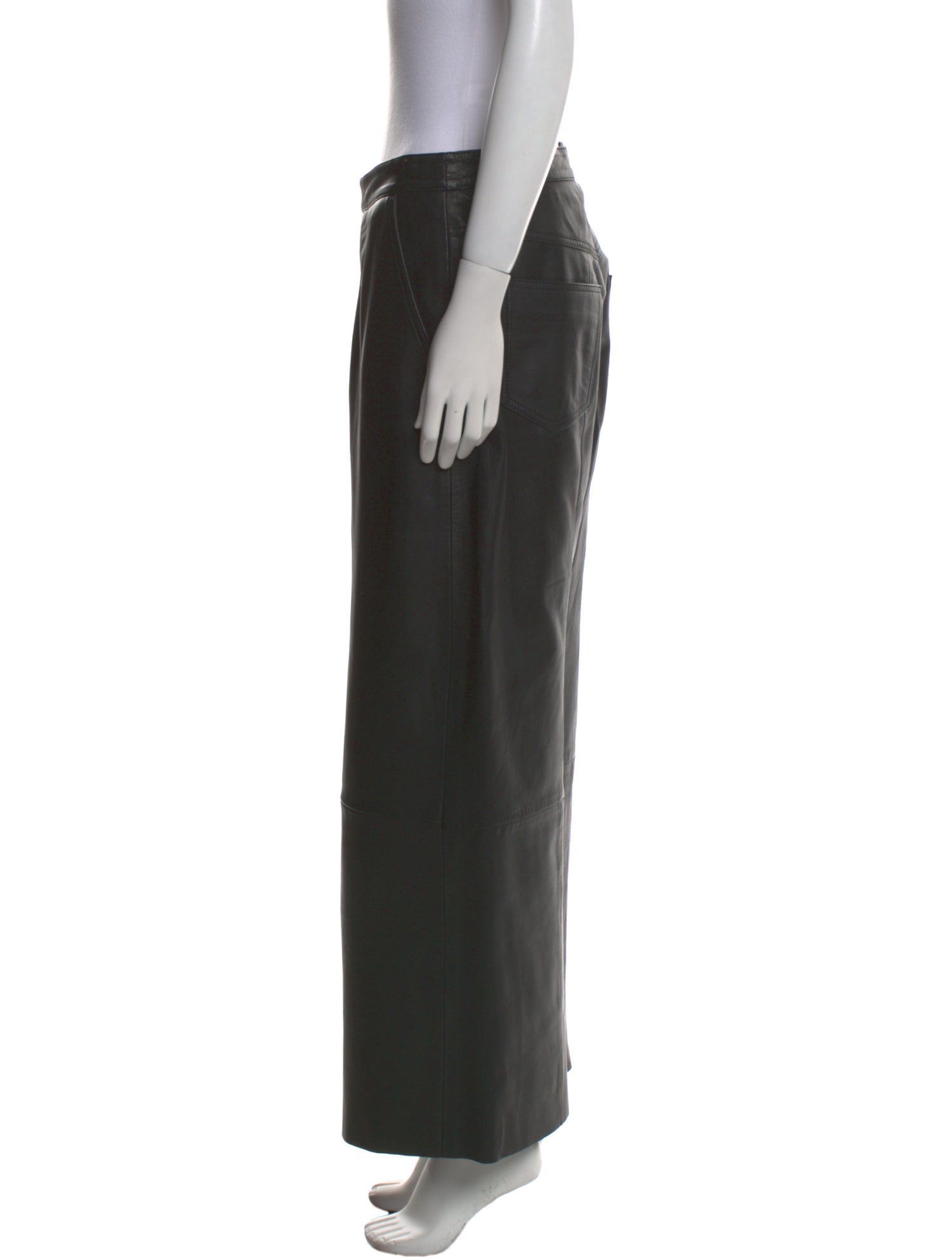 REMAIN Birger Christensen Leather Wide Leg Pants