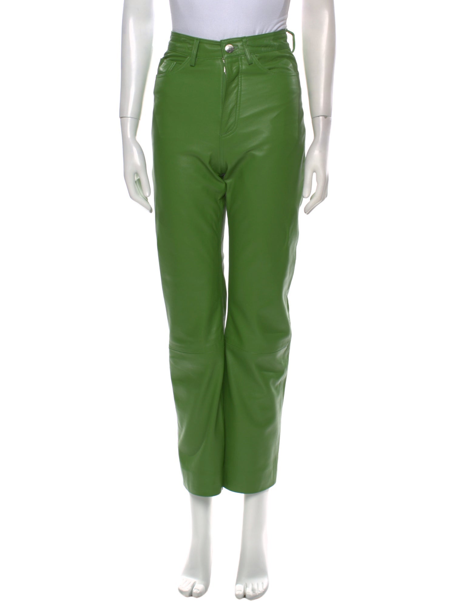 REMAIN Birger Christensen Leather Straight Leg Pants