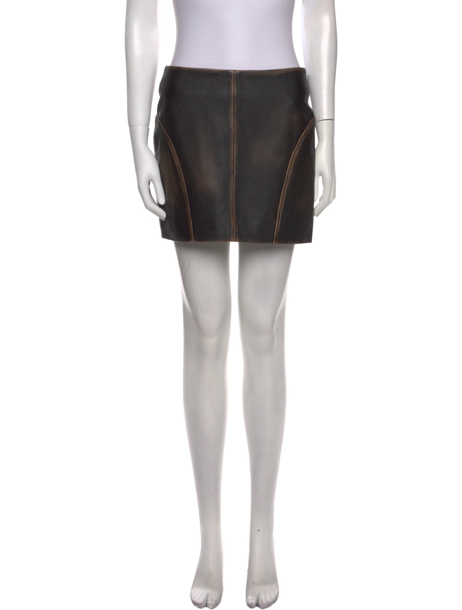 REMAIN Birger Christensen Leather Mini Skirt w/ Tags