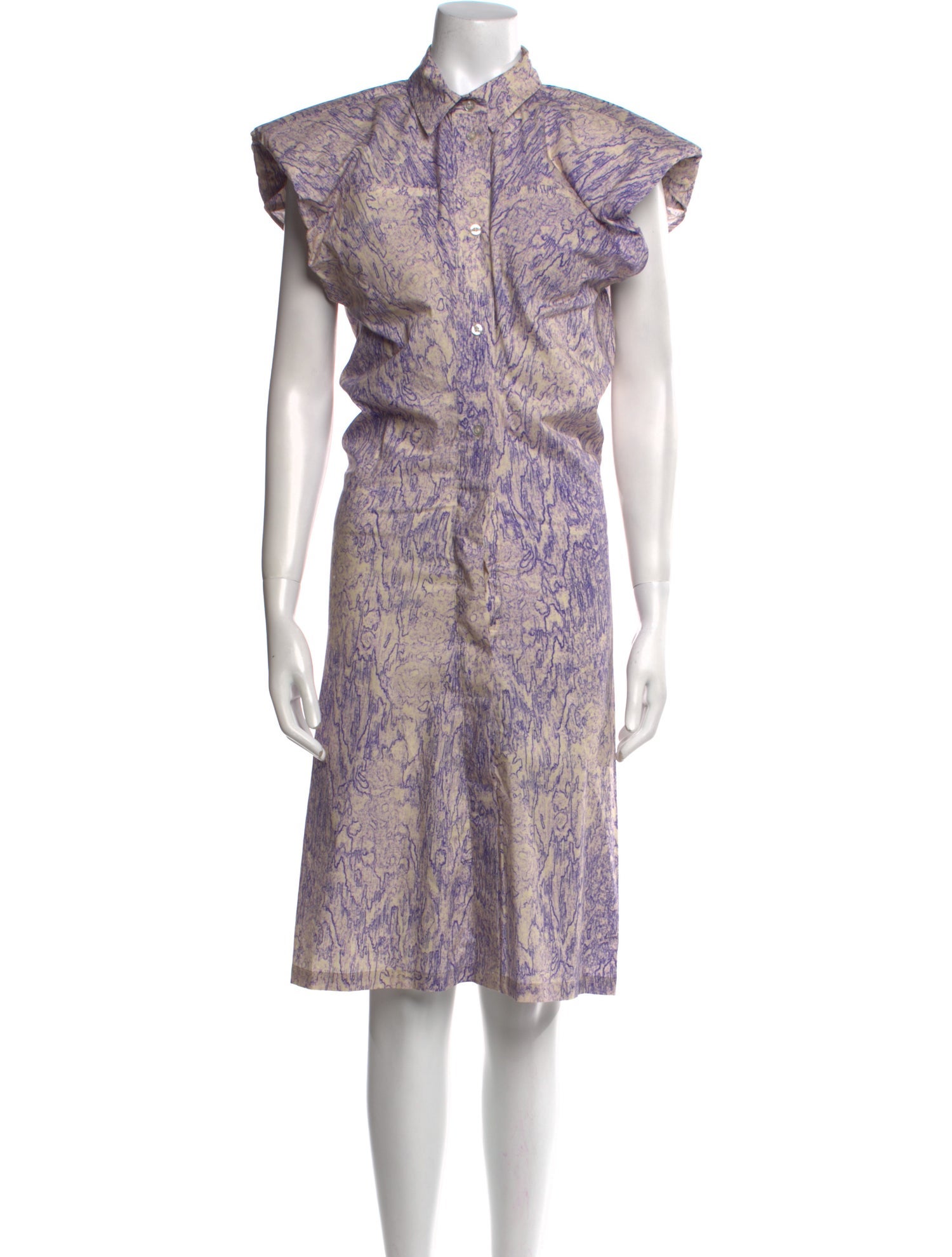 REMAIN Birger Christensen Printed Midi Length Dress