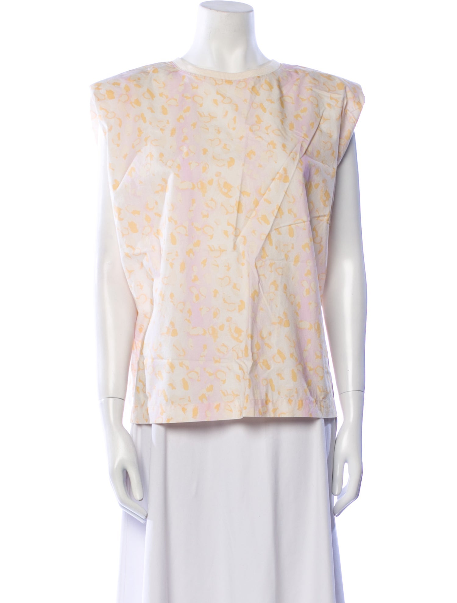 REMAIN Birger Christensen Printed Bateau Neckline Top