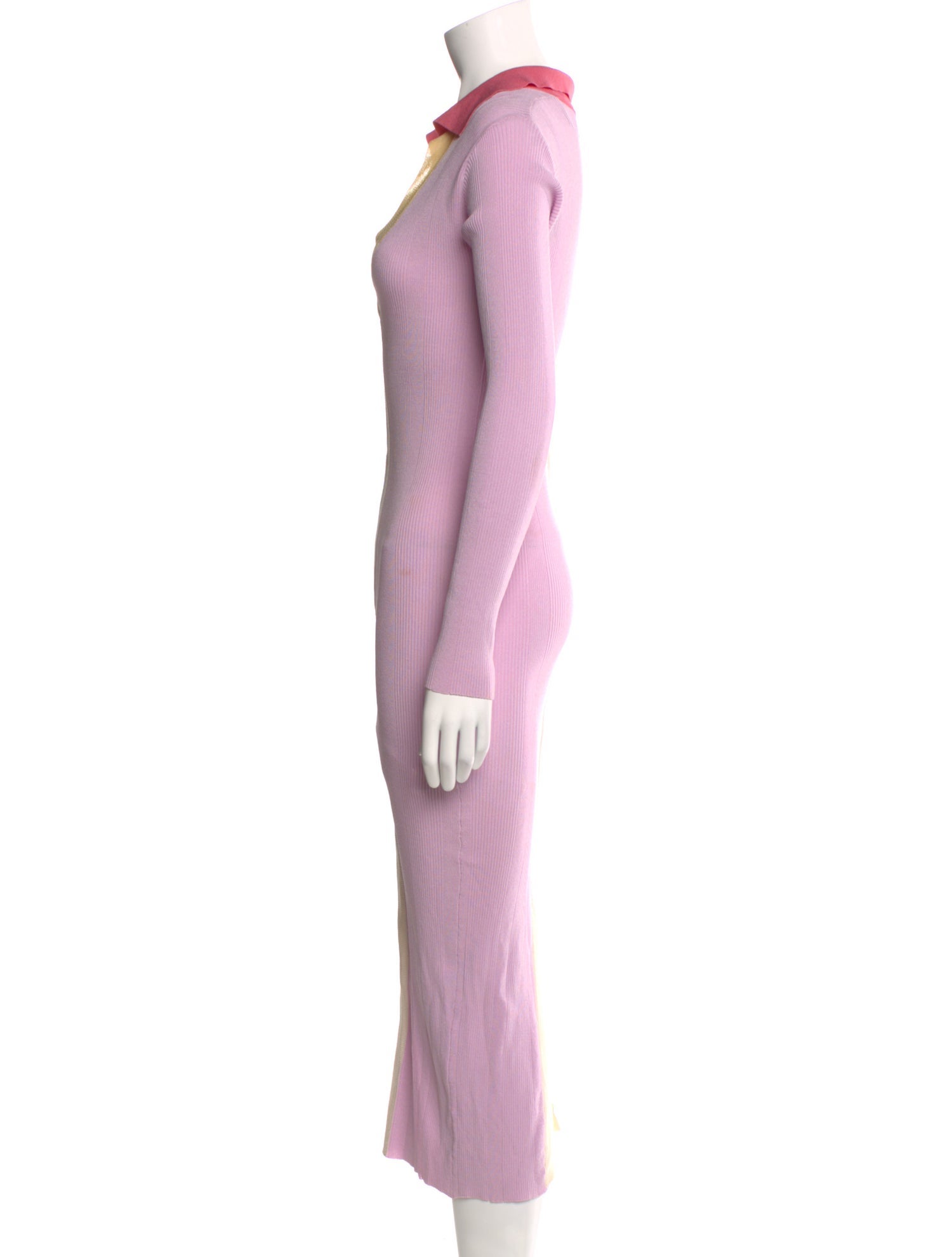 REMAIN Birger Christensen Colorblock Pattern Long Dress
