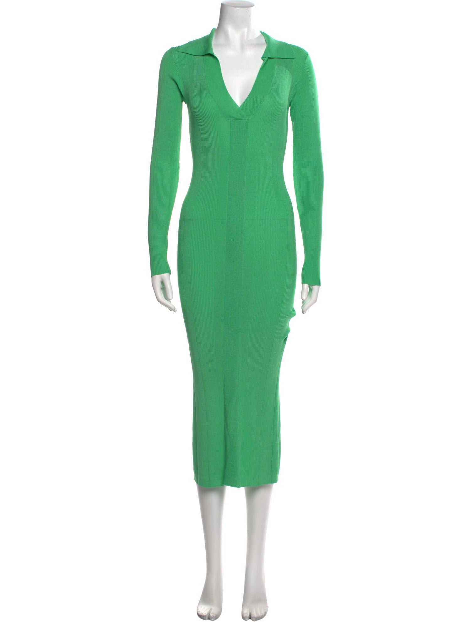 REMAIN Birger Christensen V-Neck Midi Length Dress