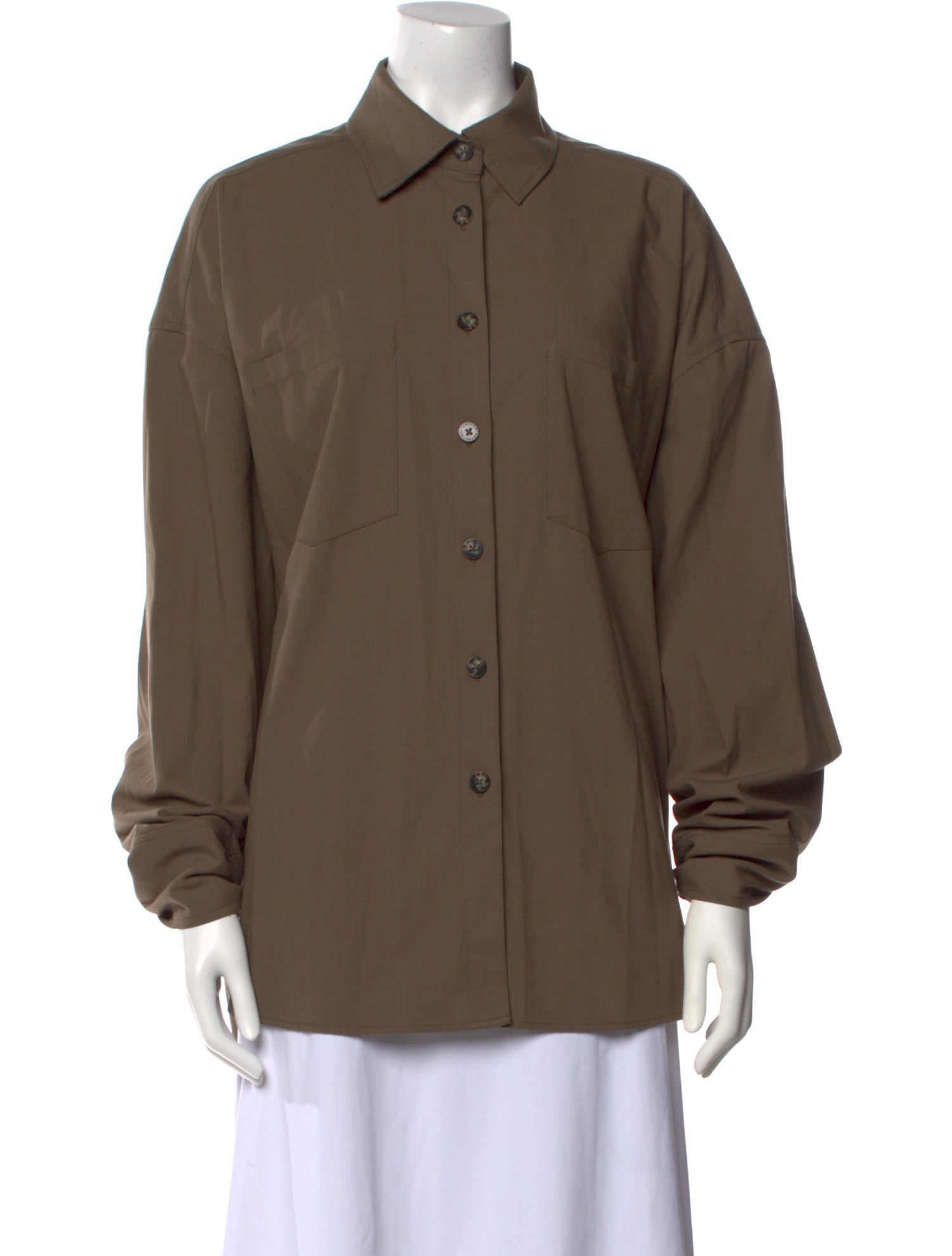 REMAIN Birger Christensen Long Sleeve Button-Up Top