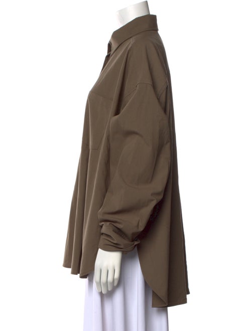 REMAIN Birger Christensen Long Sleeve Button-Up Top