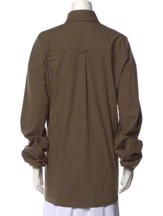 REMAIN Birger Christensen Long Sleeve Button-Up Top