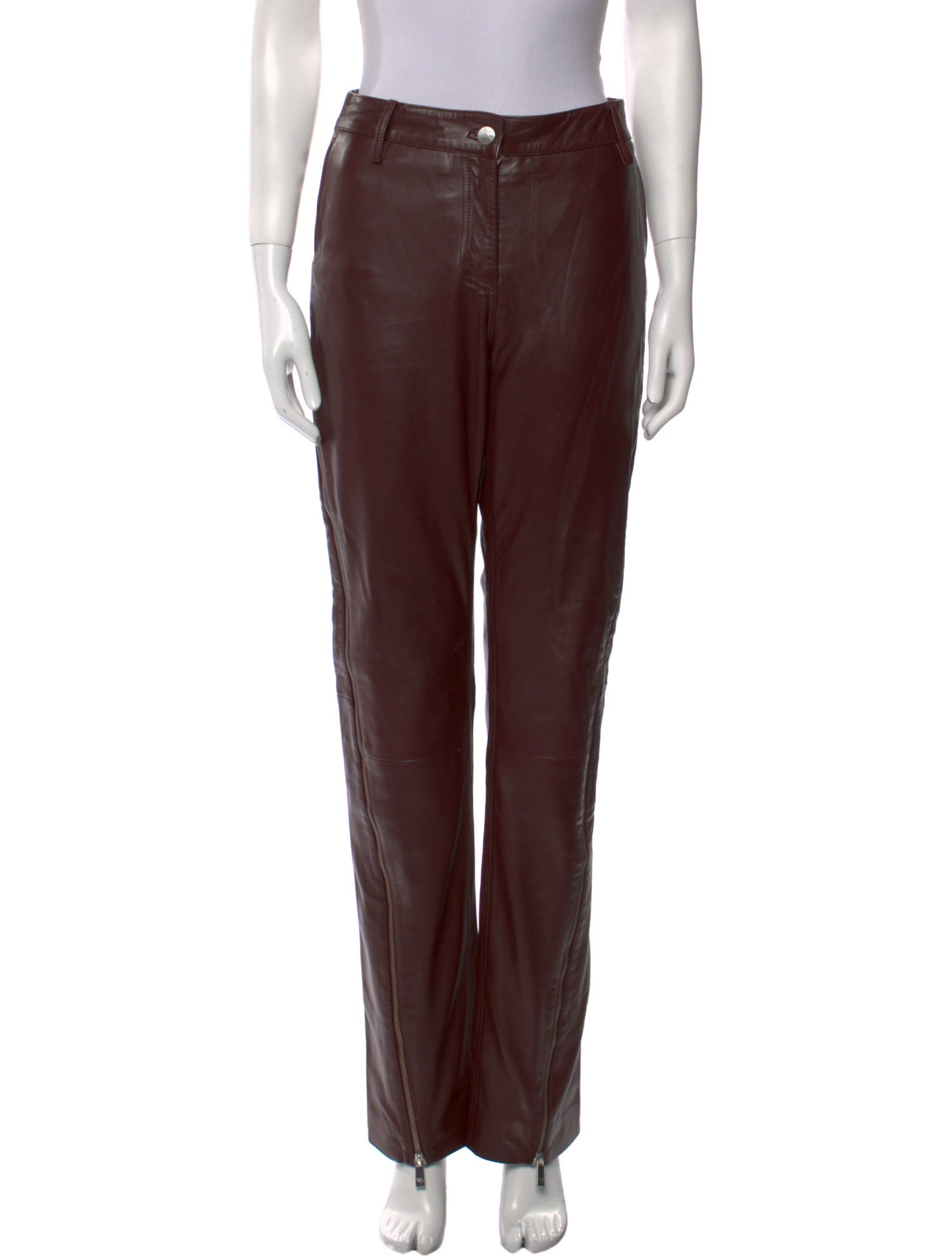 REMAIN Birger Christensen Leather Straight Leg Pants