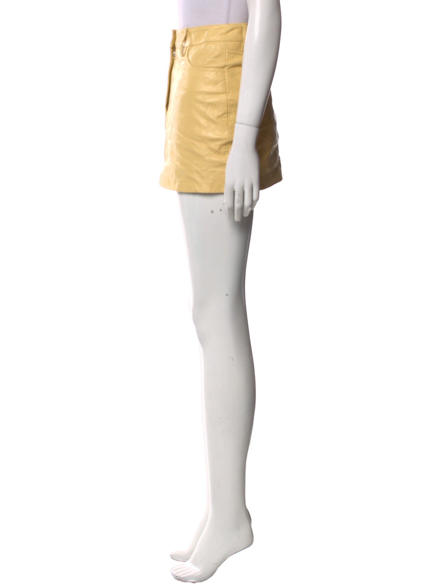 REMAIN Birger Christensen Leather Mini Skirt