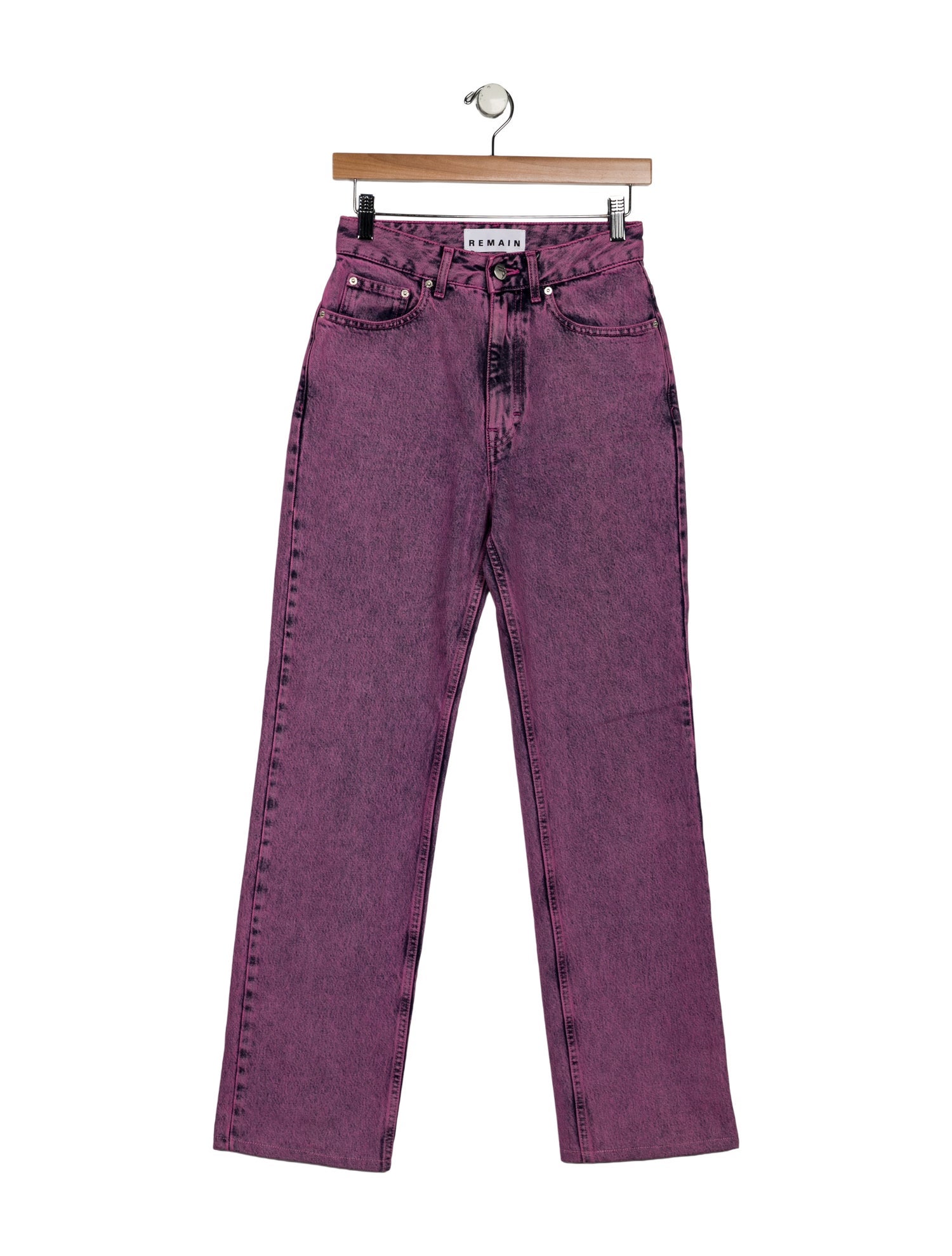 REMAIN Birger Christensen High-Rise Straight Leg Jeans