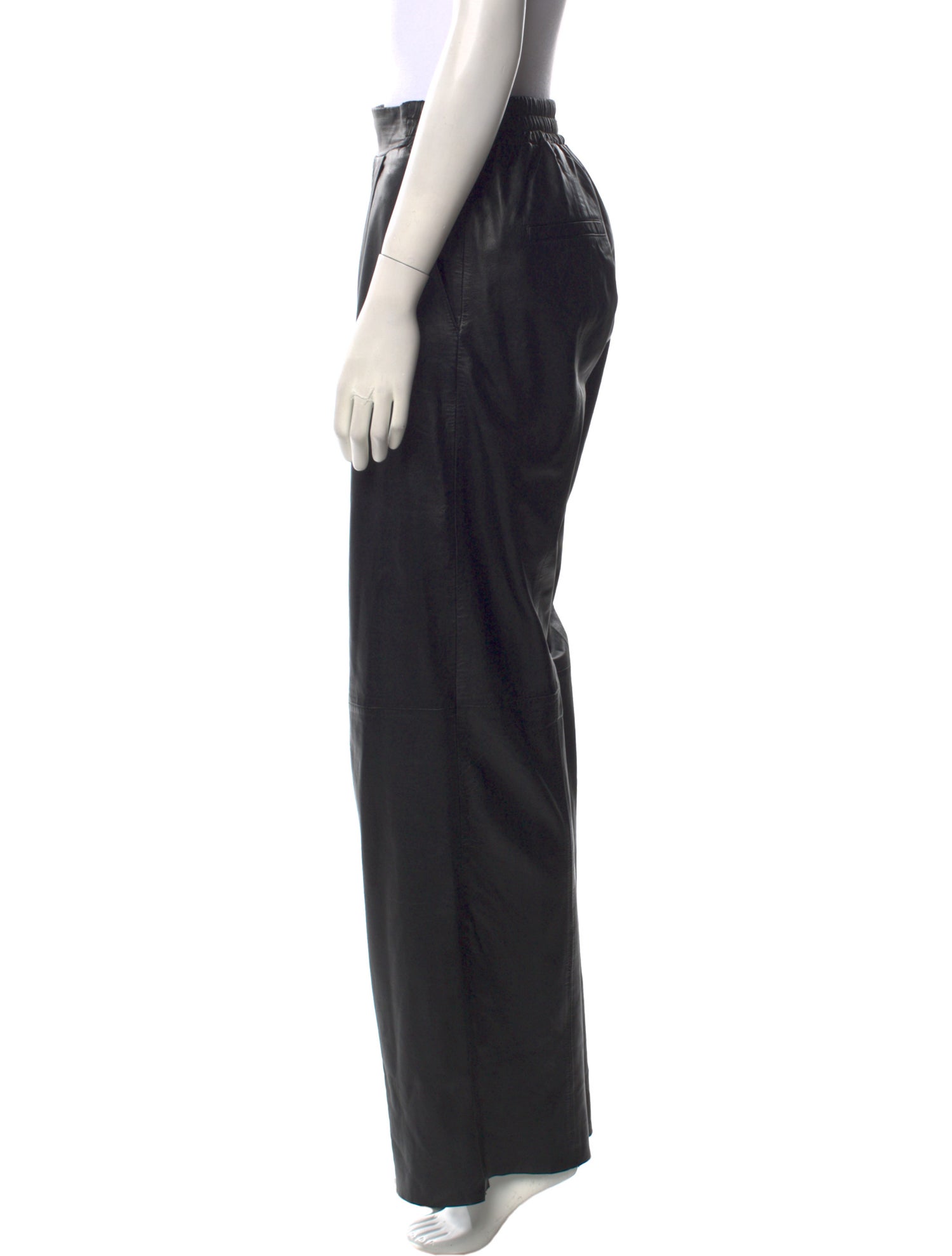 REMAIN Birger Christensen Leather Wide Leg Pants