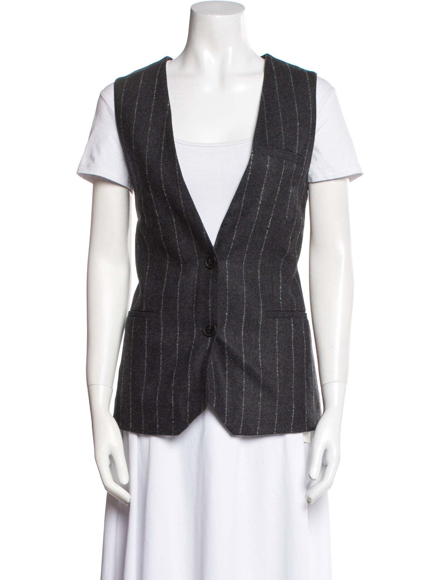 REMAIN Birger Christensen Wool Striped Vest w/ Tags