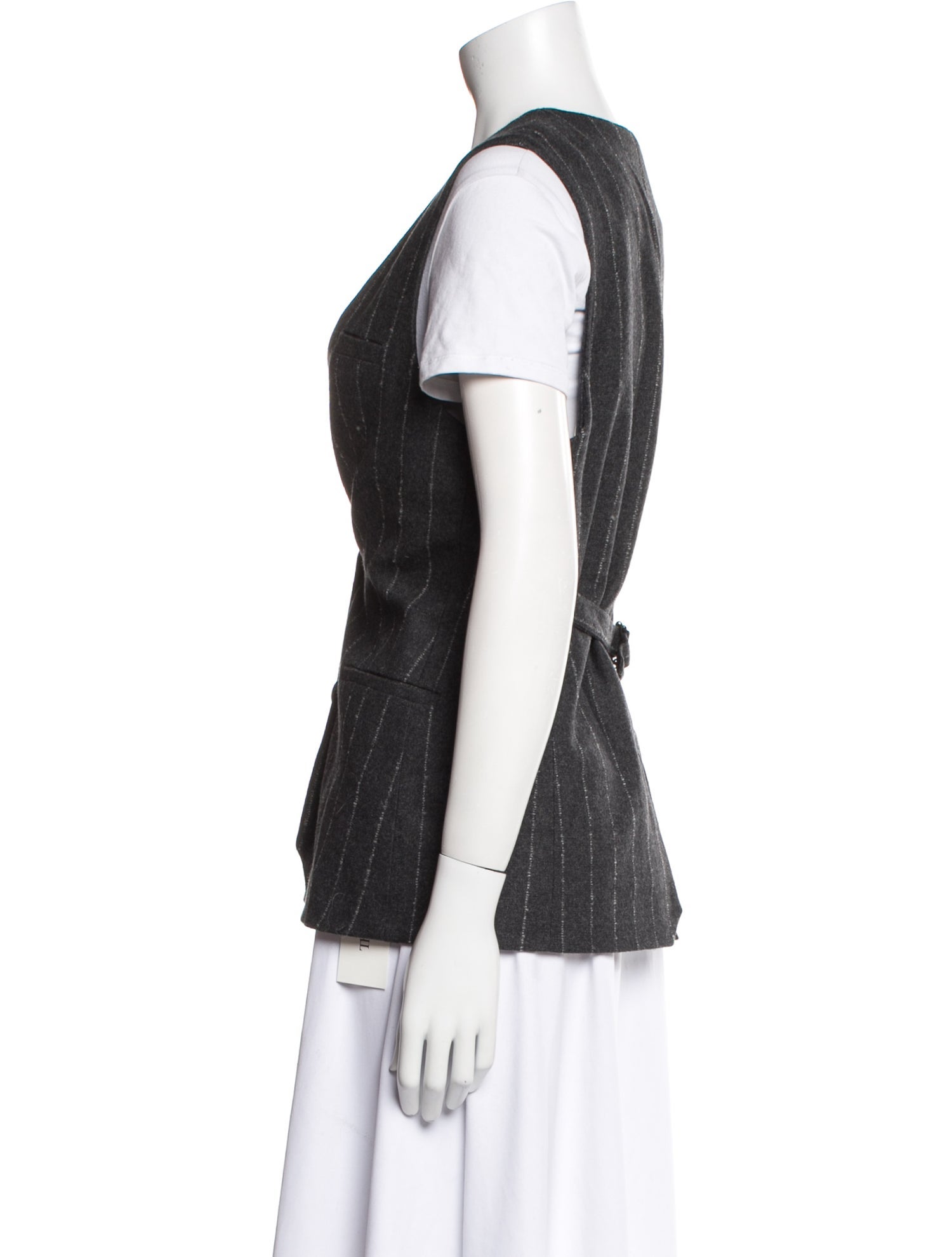 REMAIN Birger Christensen Wool Striped Vest w/ Tags