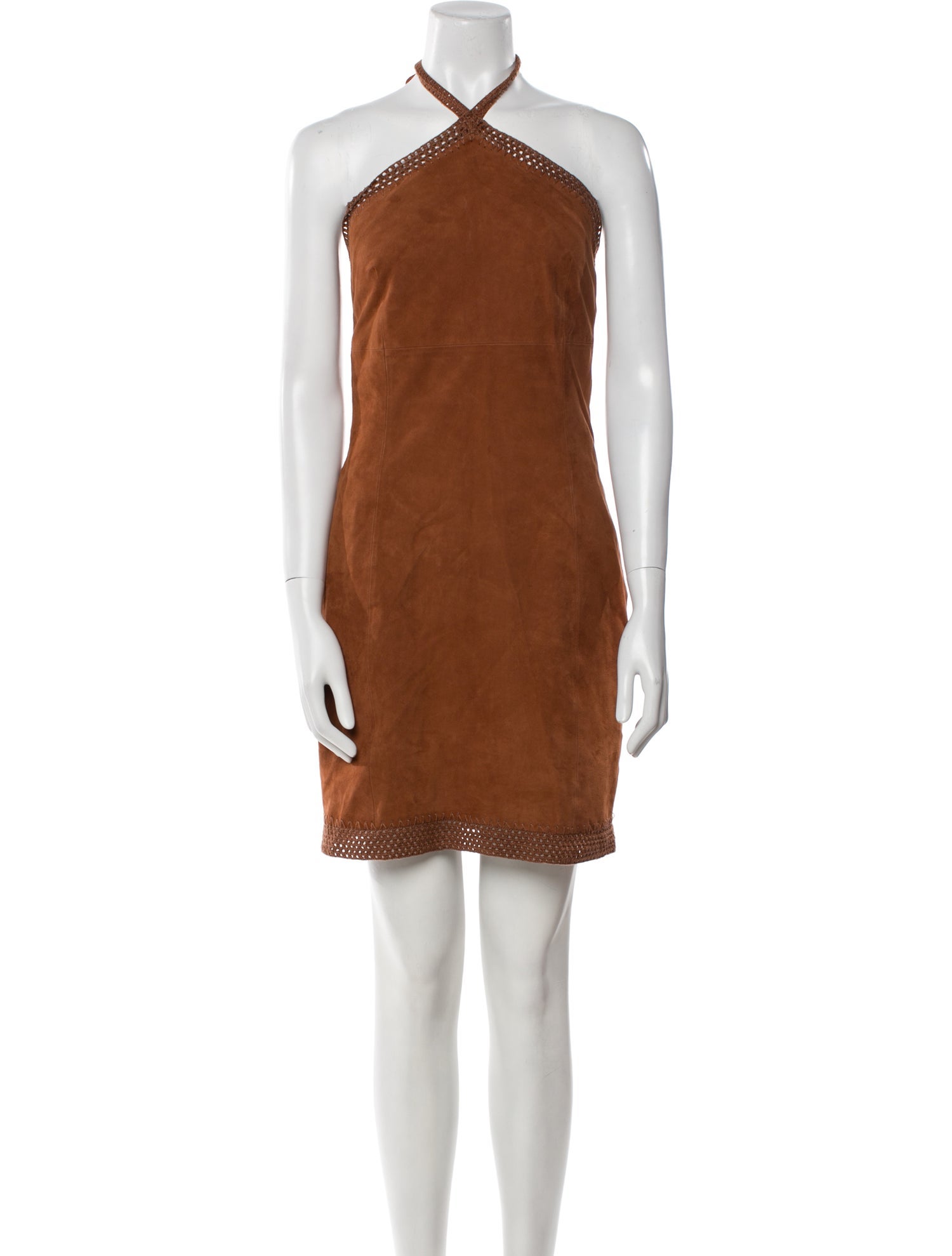 REMAIN Birger Christensen Goat Leather Mini Dress