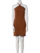 REMAIN Birger Christensen Goat Leather Mini Dress